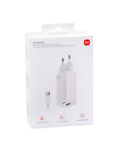 Зарядное устройство Xiaomi AD652GEU , 65Вт, Белый