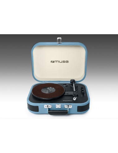 Виниловый проигрыватель MUSE MT-201 BTB, Синий
