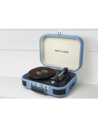 Виниловый проигрыватель MUSE MT-201 BTB, Синий