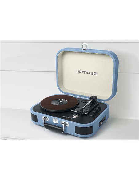 Виниловый проигрыватель MUSE MT-201 BTB, Синий