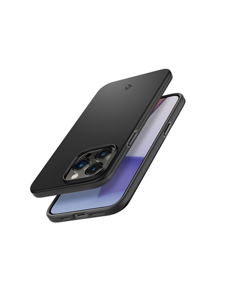 Husă Spigen iPhone 14 Pro, Thin Fit, Negru