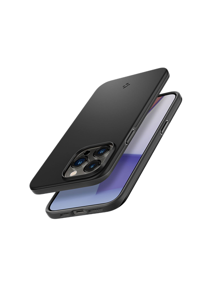 Husă Spigen iPhone 14 Pro, Thin Fit, Negru
