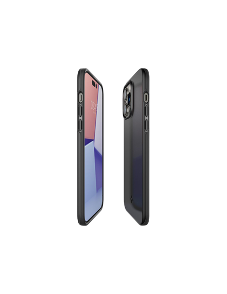 Husă Spigen iPhone 14 Pro, Thin Fit, Negru