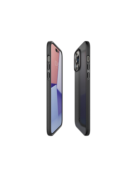 Husă Spigen iPhone 14 Pro, Thin Fit, Negru