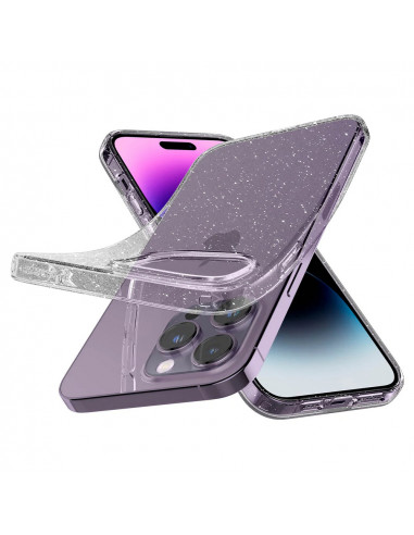 Husă Spigen iPhone 14 Pro Liquid Crystal Glitter, Transparent