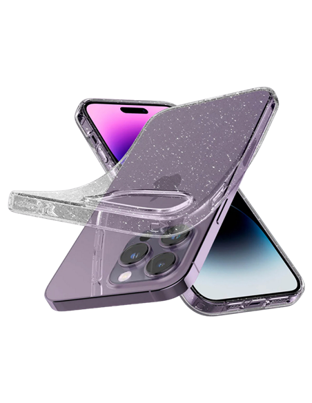 Husă Spigen iPhone 14 Pro Liquid Crystal Glitter, Transparent