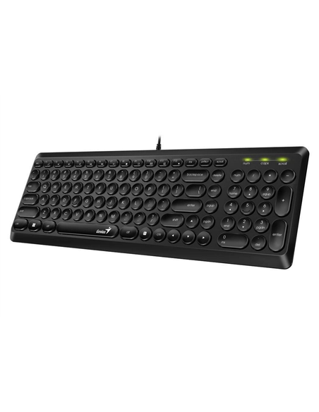 Tastatură Genius SlimStar Q200, Cu fir, Negru