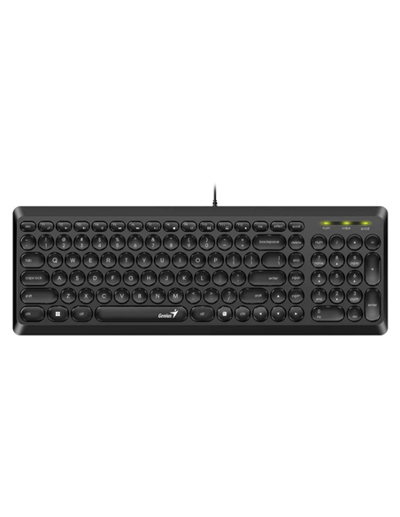 Tastatură Genius SlimStar Q200, Cu fir, Negru