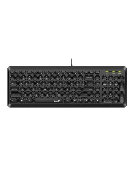 Tastatură Genius SlimStar Q200, Cu fir, Negru