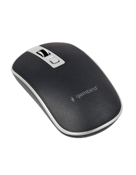 Mouse Wireless Gembird MUSW-4B-06-BS, Negru/Argintiu