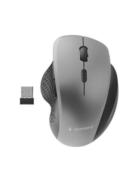 Mouse Wireless Gembird MUSW-6B-02, Gri | Negru