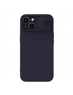 Husă Nillkin iPhone 14 CamShield Silky Magnetic Silicone, Violet închis