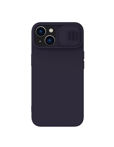 Чехол Nillkin iPhone 14 CamShield Silky Magnetic Silicone, Темно-фиолетовый