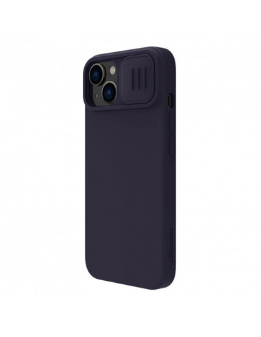 Чехол Nillkin iPhone 14 CamShield Silky Magnetic Silicone, Темно-фиолетовый