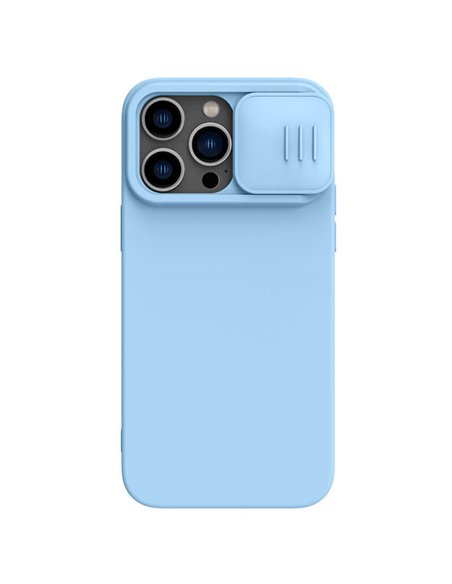 Husă Nillkin iPhone 14 Pro, CamShield Silky Silicone, Blue Haze