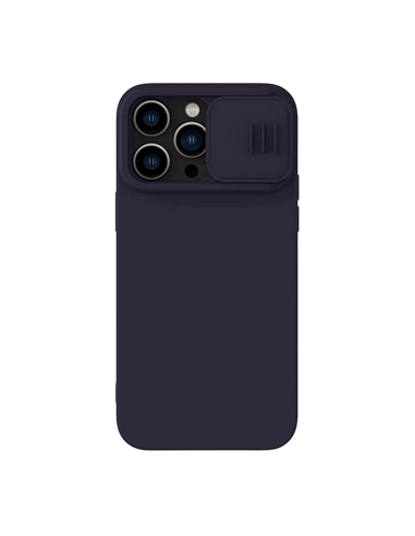 Husă Nillkin iPhone 14 Pro Max, CamShield Silky Silicone, Dark Purple