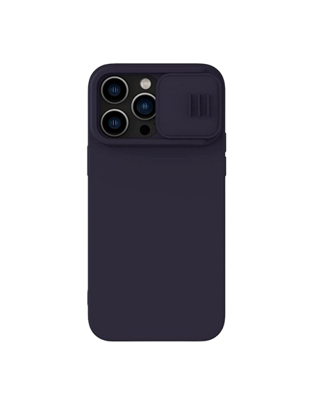 Husă Nillkin iPhone 14 Pro Max, CamShield Silky Silicone, Dark Purple