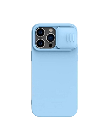 Чехол Nillkin iPhone 14 Pro Max, CamShield Silky Silicone, Blue Haze