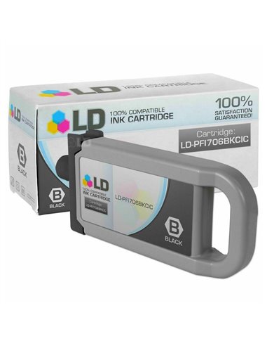 Картридж чернильный Canon PFI-706B, 700мл, Черный