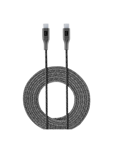 Cablu de încărcare și date Cellularline Long Cable, USB Type-C/USB Type-C, 2,5m, Negru
