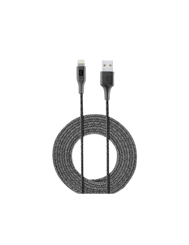Кабель для зарядки и синхронизации Cellularline Long Cable, USB Type-A/Lightning, 2,5м, Чёрный