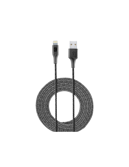 Кабель для зарядки и синхронизации Cellularline Long Cable, USB Type-A/Lightning, 2,5м, Чёрный