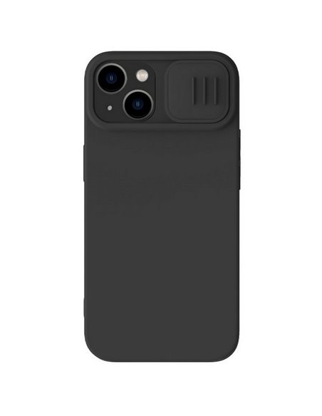 Husă Nillkin iPhone 14 CamShield Silky Magnetic Silicone, Negru