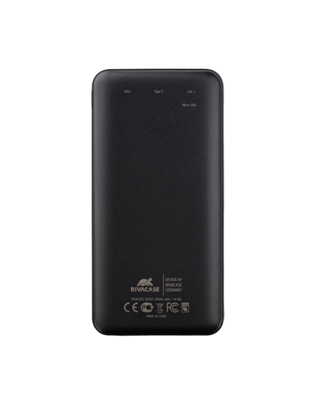 Acumulator extern Rivacase VA2120, 20000mAh, Negru