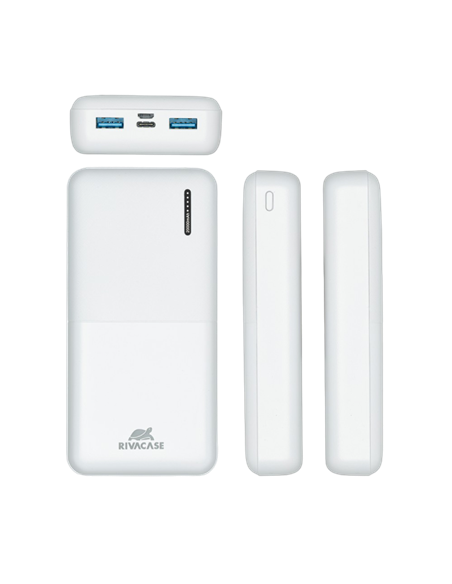 Acumulator extern Rivacase VA2572, 20000mAh, Alb