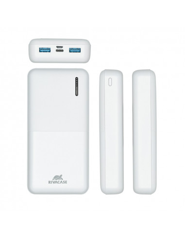 Acumulator extern Rivacase VA2572, 20000mAh, Alb