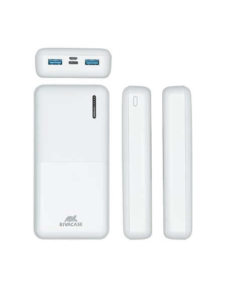 Acumulator extern Rivacase VA2572, 20000mAh, Alb
