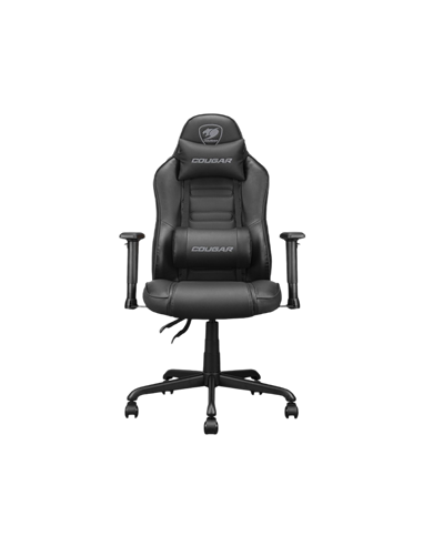 Игровое кресло Cougar Fusion S, ПВХ Кожа, Чёрный