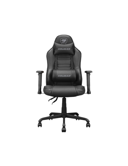Игровое кресло Cougar Fusion S, ПВХ Кожа, Чёрный