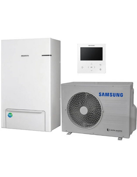 Pompă de căldura Aer-Apă Samsung EHS Split, R-32, 6kW.h, AE090RNYDEG+AE060RXEDEG