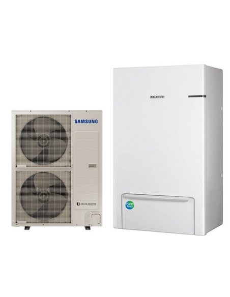 Pompă de căldura Aer-Apă Samsung EHS Split, R-410A, 12kW.h, AE160ANYDGH+AE120AXEDGH