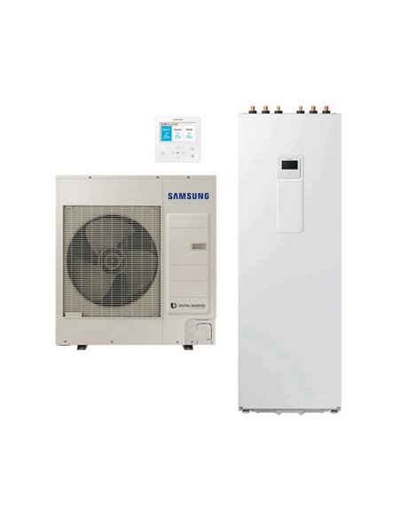Pompă de căldura Aer-Apă Samsung EHS ClimateHub Split, R-32, 9kW.h, AE260RNWSGG+AE090RXEDGG