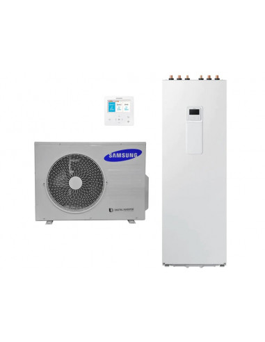Pompă de căldura Aer-Apă Samsung EHS ClimateHub Split, R-32, 6kW.h, AE260RNWSEG+AE060RXEDEG