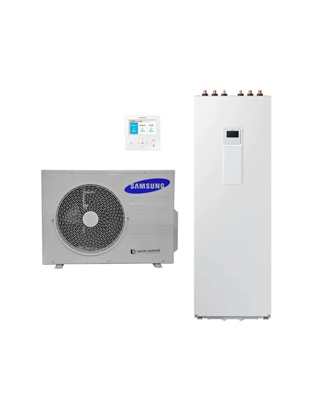 Pompă de căldura Aer-Apă Samsung EHS ClimateHub Split, R-32, 6kW.h, AE260RNWSEG+AE060RXEDEG