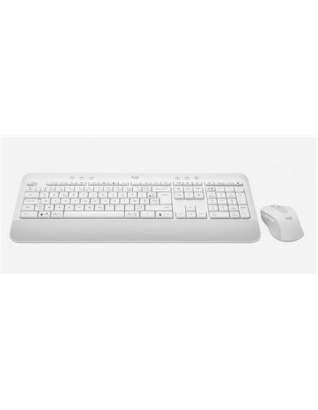Set Tastatură + Mouse Logitech MK650, Fără fir, Alb