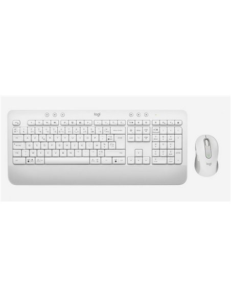 Set Tastatură + Mouse Logitech MK650, Fără fir, Alb