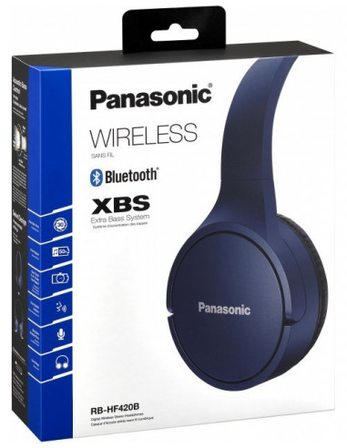 Căști Panasonic RB-HF420, Albastru
