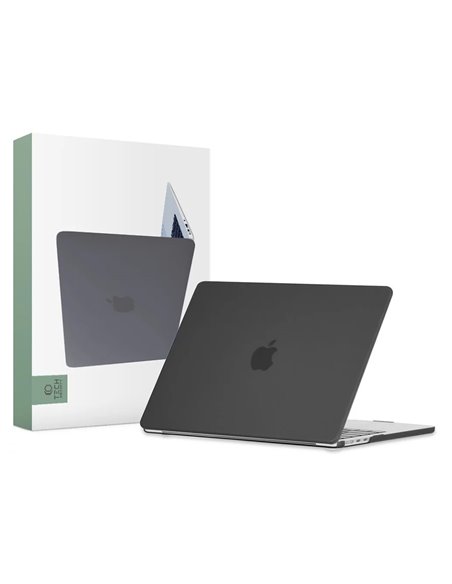 Husă pentru laptop Tech Protect Smartshell Macbook Air 13 (2022), 13.6", Policarbonat, Negru mat