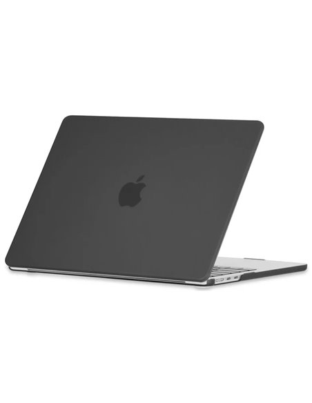 Husă pentru laptop Tech Protect Smartshell Macbook Air 13 (2022), 13.6", Policarbonat, Negru mat