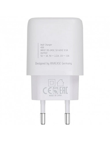 Încărcător RivaCase PS4191 W00, 20W, Alb