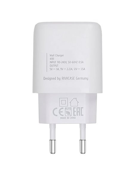 Зарядное устройство RivaCase PS4191 W00, 20Вт, Белый