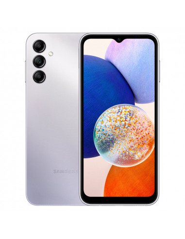 Смартфон Samsung Galaxy A14, 4Гб/64Гб, Серебристый