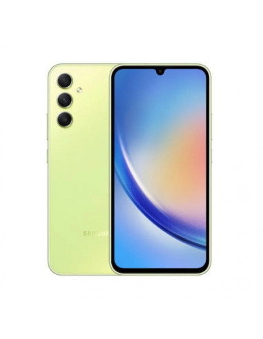 Смартфон Samsung Galaxy A34, 8Гб/256Гб, Светло-зелёный