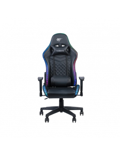 Scaun Gaming Havit GC927, PVC Piele, Negru