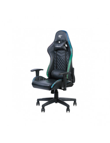 Игровое кресло Havit GC927, ПВХ Кожа, Чёрный