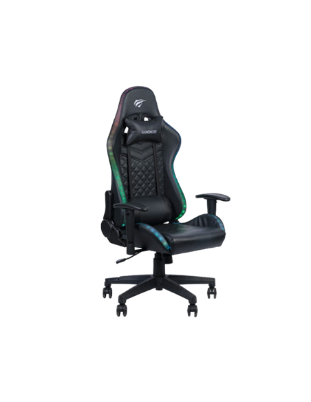 Scaun Gaming Havit GC927, PVC Piele, Negru